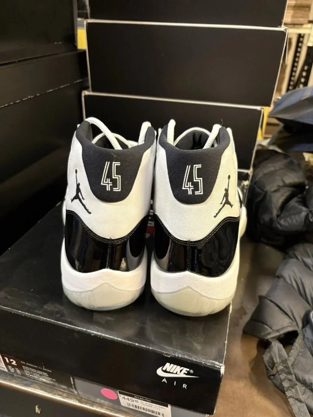 WORN Men’s Air Jordan 11 Retro Concord(2018) 378037-100 Size 12 WITH BOX
